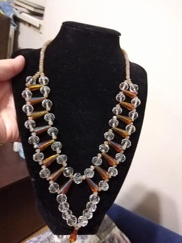 handmade torbe: Pearl necklace, Handmade, Material: Crystal — 4