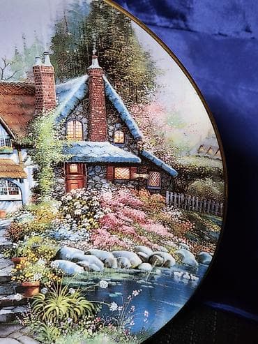 Slike i ramovi: Dekorativni engleski tanjir iz 90ih.Kostani porcelan.Andres Orpinas — 7