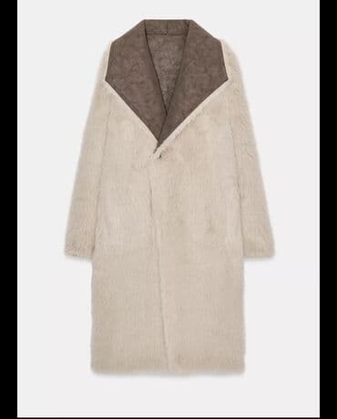 lidl prsluk sa dva lica: S, With lining, Faux fur, color - Khaki — 4