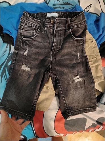 Paketi dečije odeće: Dečiji letnji komplet u perfektnom stanju vel 128. Cena za sva tri — 1