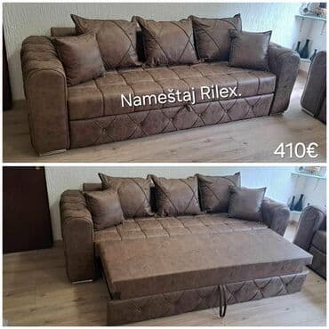 Dušeci: Ugaone i ležajne garniture – Nameštaj Rilex - Model 1: kompaktna — 6