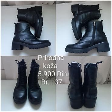 nike scorpion: Nove crne polučizme “Comer” - Materijal: prirodna koža - — 2
