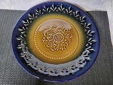 daska za plivanje od stiropora: Dekorativni tanjir 1920 do 1950g.original nemacka majolika. Deko — 9