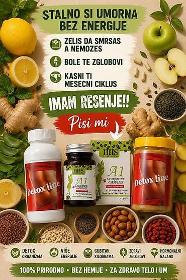 Lične stvari: **Detox line čaj + A1 L-Carnitine kapsule** Prirodni biljni program — 3