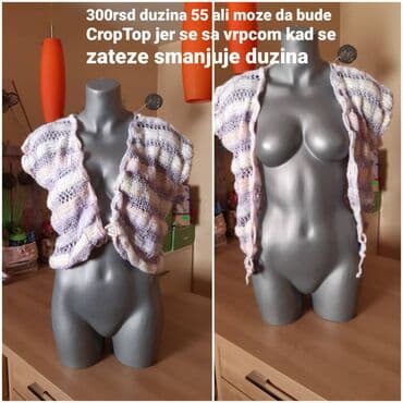 ženske kapri pantalone: Set odeće – detaljni opisi sa fotografija: 1) Prugasta unisex bluzica — 3