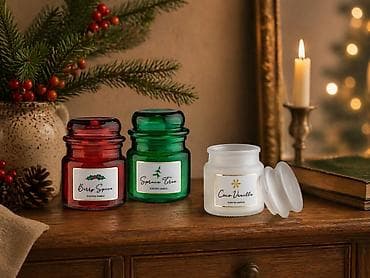 Kuća i bašta: 🕯️Mirisne sveće 🕯️u staklenim teglicama sa poklopcima dostupne u tri — 1