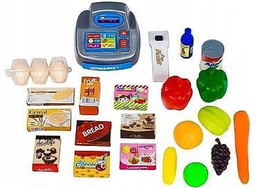 duksevi veliki brojevi: Supermarket štand za decu sa kasirom, vagu i skenerom – ECO TOYS Šifra — 4