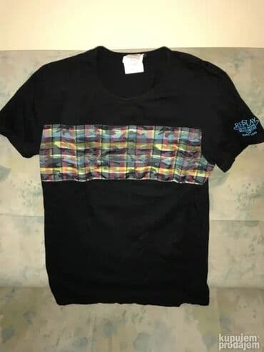 muške majice replay: Original Replay majica L 100% cotton Ramena 48cm, duzina 75cm Crna — 1