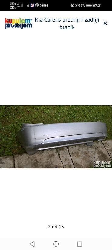 klima za auto na upaljac: Kia Carens – prednji i zadnji branik - Komplet branika za Kia Carens — 2