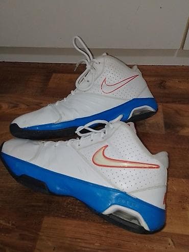 adidas gumene patike: Nike košarkaške patike – beli gornjište sa plavo‑crnim đonom i — 2