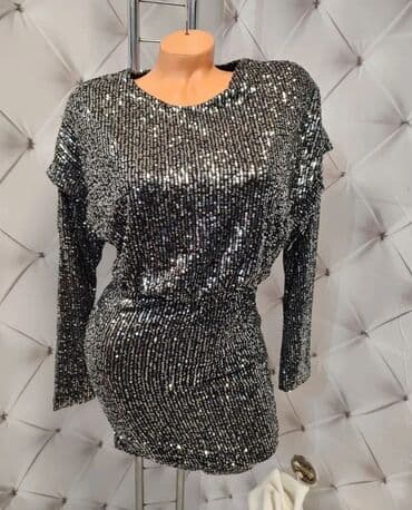 Swimwear: 0101 Brand M, color - Silver, Cocktail, Long sleeves — 1