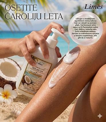 Limes Silk Escape Coconut – kremasti tečni sapun za ruke i telo -