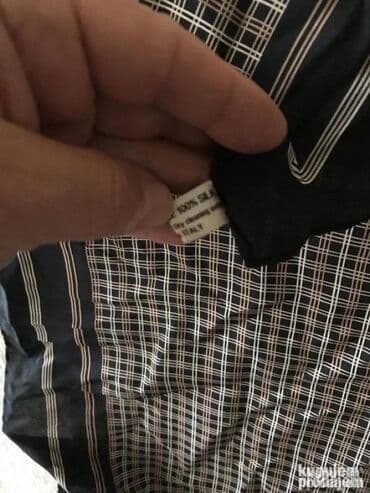 salovi i kapa: Original BALLY svilena marama NOVA 100% Silk Made in Italy Plavena — 3