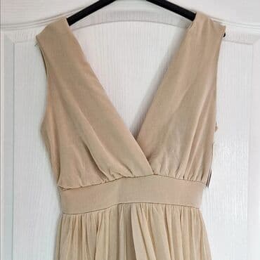 c a haljine 2022: Color - Beige, Evening, With the straps — 2