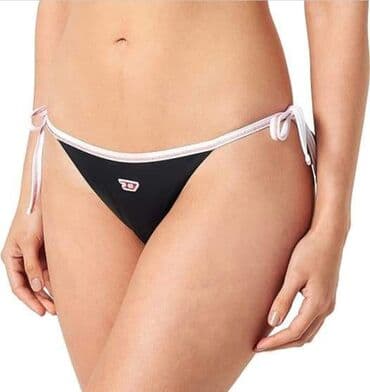 jednodelni kupaci sa karnerima: M, Jednobojni, bоја - Crna — 3