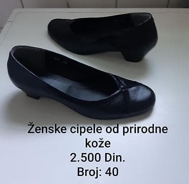 Ženske cipele od prirodne kože - Materijal: prirodna koža (spolja i