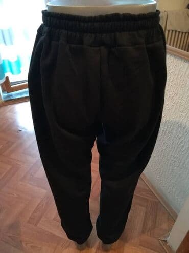 Trenerke: Nova muska pamucna markirana trenerka donji deo Nike Crna 2XL 3XL — 4