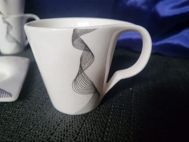 solje za caj: Vintaz,nove roland,nemacke solje za kafu. Solje pun porcelan — 11