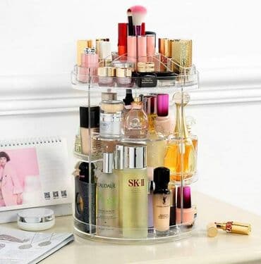 stalak za stvari: Stalak rotacioni za šminku i kozmetiku 2500din Rotacioni stalak za — 1