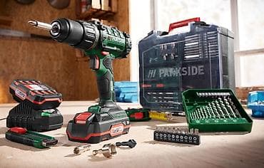 Motorne testere: PARKSIDE X20V Team – Aku bušilica/odvijač sa setom dodataka - Aku — 1