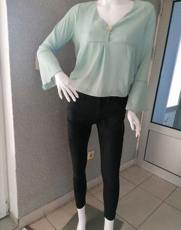 Crne farmerice visok struk Sa puno elastina SUPER MODEL i kvalitet — 3