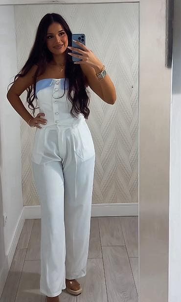 cropp pantalone: ✅Ženski komplet – strapless korset top i široke pantalone
✅3000 din — 5