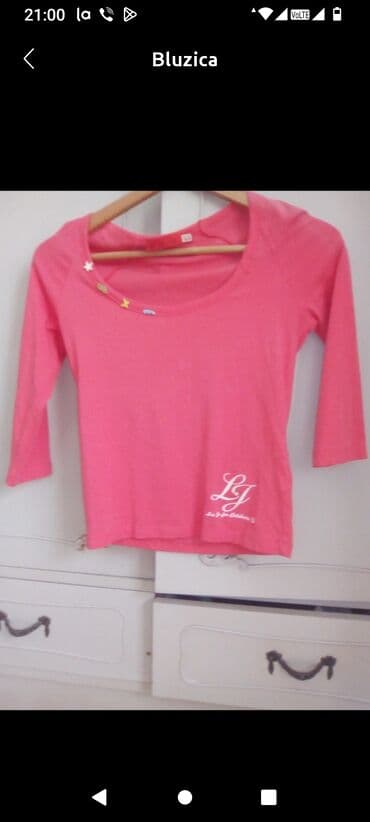 zvonaste pantalone za devojcice: Round neck, Long sleeve — 1