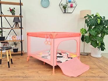udobne sandale za svadbu: KIKKA BOO Prenosiva ogradica sa zipom ENJOY – Panda, pink (šifra — 7