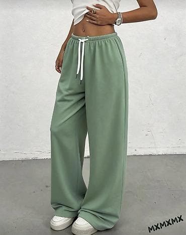 Donji deo: Ženske široke trenerke – više boja - Kroj: široke nogavice — 6