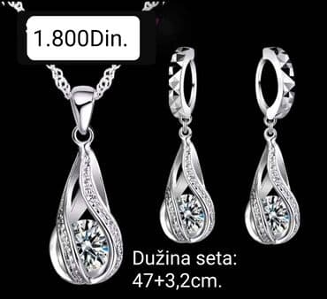 guess ogrlica: Set: Minđuše, Ogrlica, Privezak, Materijal: Cirkon — 5