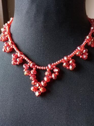 handmade torbe: Pearl necklace, Handmade, Material: Crystal — 7