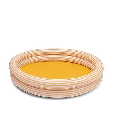 Swim Essentials dečiji bazen 100 cm — žuto-bele pruge Veseli okrugli