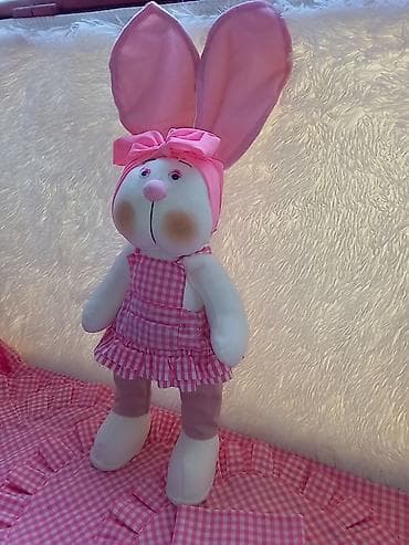 slingani pamuk: Uskršnji ukrasi – ručno rađene plišane zečice/zečevi - Unikatne — 4