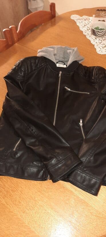 Jackets and Coats: H&M, Leather jacket, 164-170 — 4