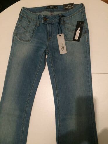 pocepane pantalone: Farmerke - NOVE sa etiketom br 38 Zvoncare- LASTEKS Sirina — 1
