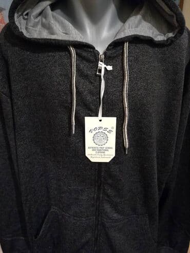 Jackets: Novi muski duks sa kapuljacom Vopse u velikom broju Crni 4XL. Turski — 4