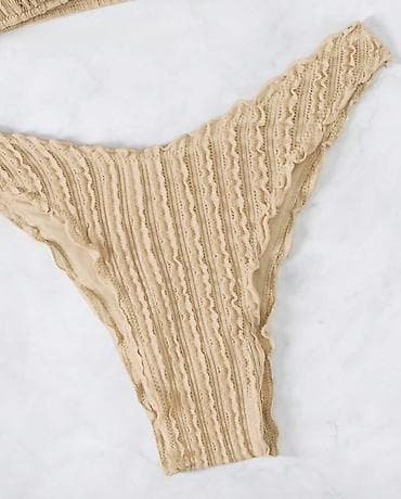 bebi odeca za devojcice: NOV U PAKOVANJU! S velicina Ženski kupaći kostim – dvodelni set, bež — 6