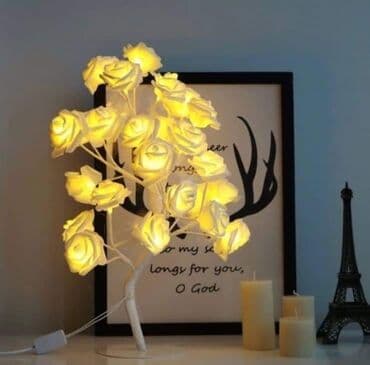 sijalice u boji za sobu: Cena 1750 din LED Lampa Bonsai drvo ruza sa savitljivim granama Boja — 2