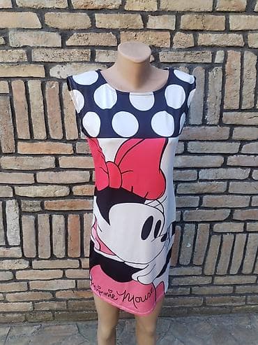 balari odeca: Mini haljina, veličina M – “Minnie Mouse” motiv. - Kroj: mini dužina — 2
