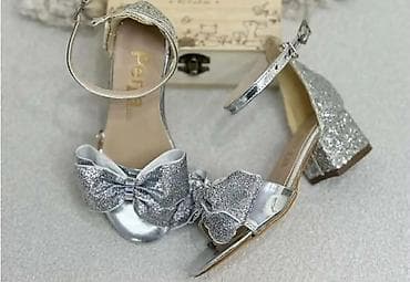 obuca comfort pančevo: Dečje svečane sandale sa niskom blok potpeticom - Modeli: sjajne — 2