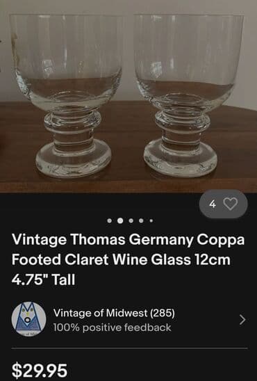 kristalne čaše prodaja: Case kristal Thomas-Rosenthal za zestoko pice Nemacka 80te. Case za — 5