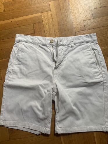 crno beli tech fleece: Bermude, M (EU 50), bоја - Bela, Keper — 2