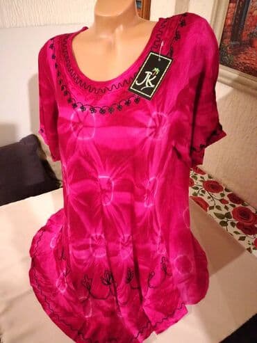 push up helanke prodaja: 2XL (EU 44), Viskoza, Cvetni, Jednobojni, bоја - Roze — 3