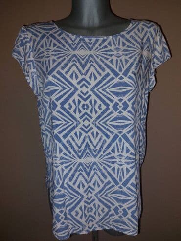 push up helanke new yorker: ONLY, M (EU 38), Viscose, Geometrical, color - Light blue — 2