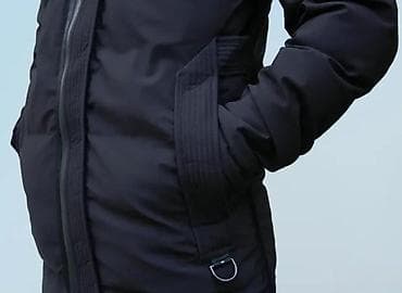 rozi sako kombinacije: Muška zimska parka – crna - Duža parka kroja do sredine butina za — 10