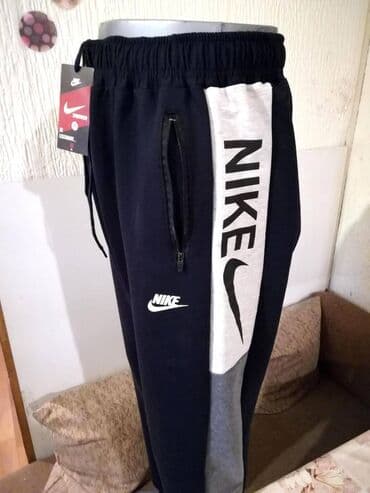 Sportswear: Nova muska pamucna trenerka Nike Crna Veliki broj 3XL 4XL. Turska — 6