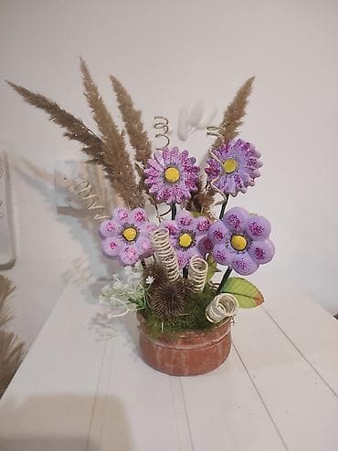 viskoza sa elastinom: Ručne dekorativne aranžmane u saksiji - Unikatne kompozicije od — 4