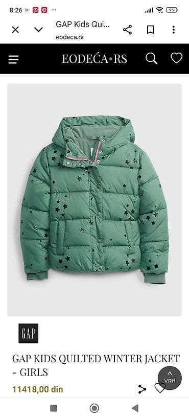 alex max kaputi: Gap crna jaknica sa zvezdicama nepromočiva,koje blago sijaju.Lagana je — 1