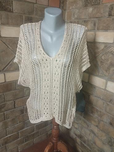 drapirana bluza: Bluza L/Xl nova jednom nošena — 2