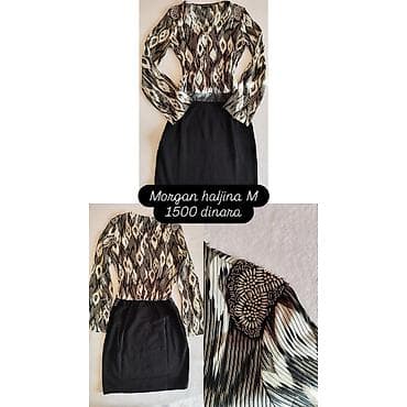 Morgan haljina, veličina S/M – 1500 dinara. Elegantna haljina sa